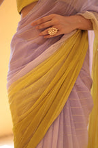 Ombre Chiffon Saree with Lurex work
