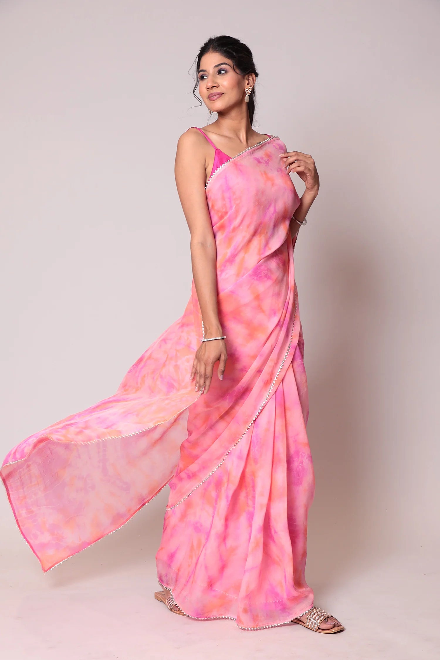 Tie & Dye Organza Saree
