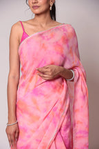 Tie & Dye Organza Saree