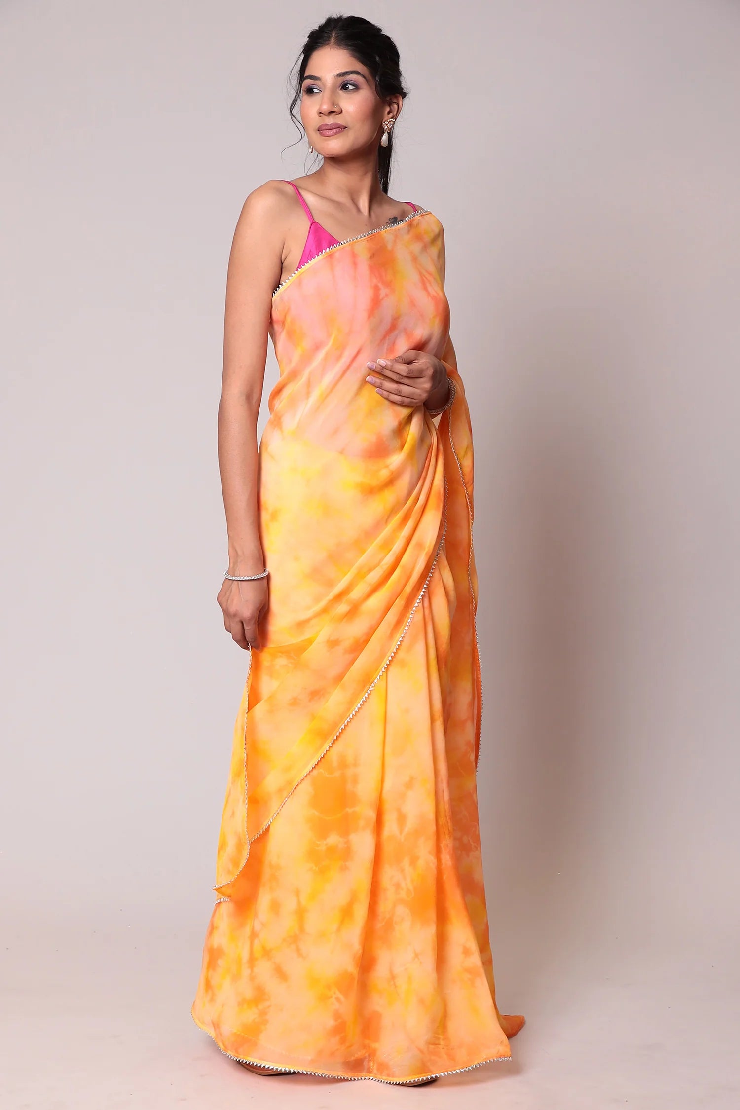 Tie & Dye Organza Saree