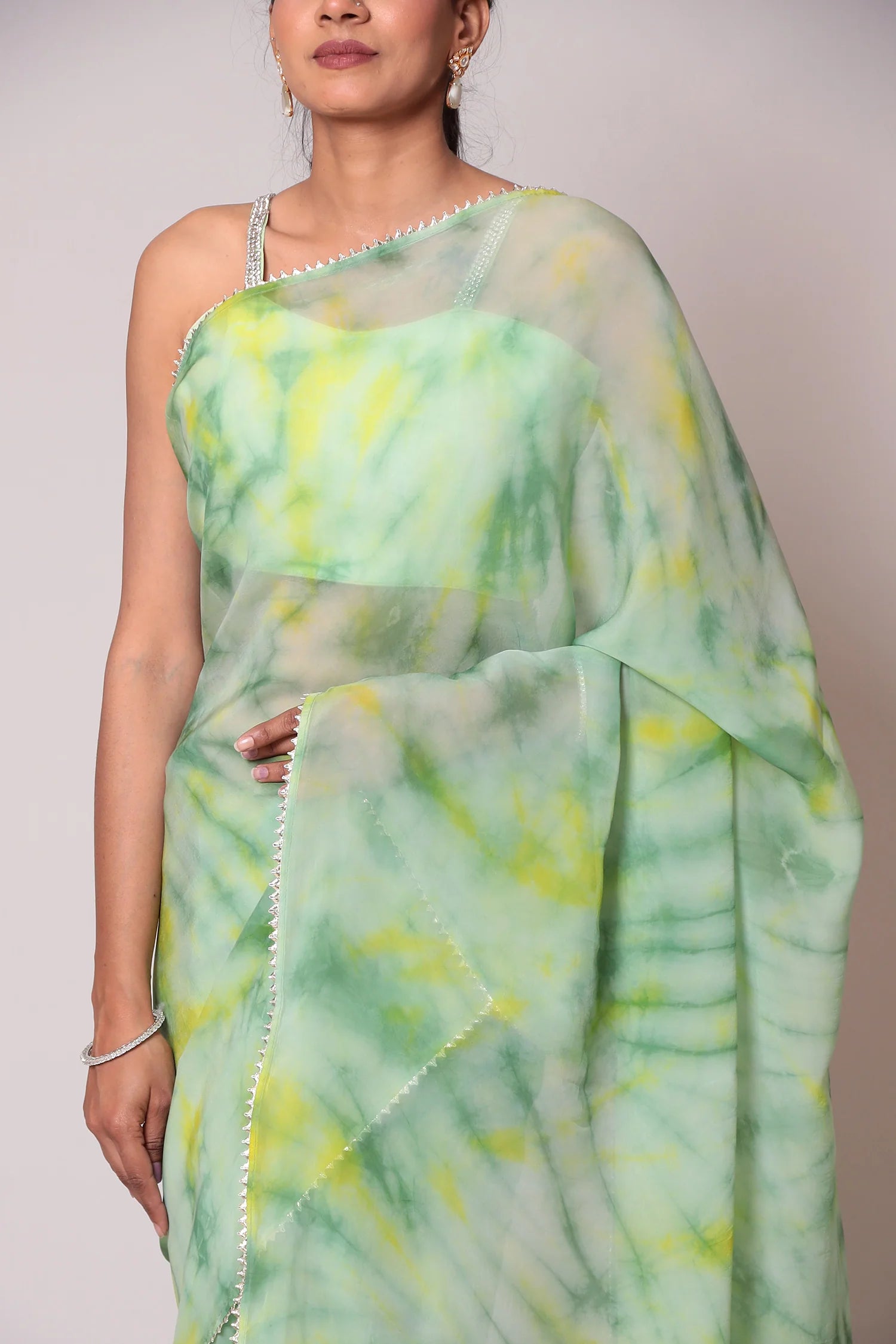 Tie & Dye Organza Saree