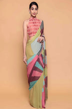 Printed Georgette Saree