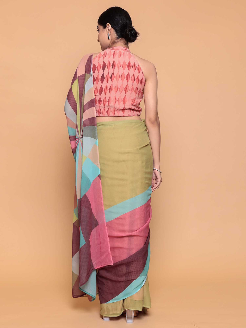 Printed Georgette Saree